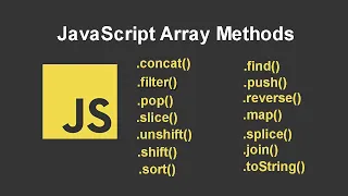 JAVASCRIPT PART 11 JavaScript Array Methods Part 1