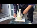 Horsehair raku with mica