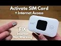 How to SETUP Activate SIM Card - WiFi MiFi Portable Router Hotspot