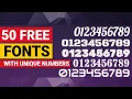 50 Free Google Fonts for Unique Number Styles