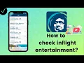 How to check inflight entertainment in Alaska Airlines