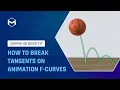 3 How to break tangents on animation f-curves in Cinema 4D