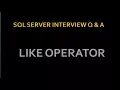 like in sql Use of and - operator in sql sql server questions and answers part 8