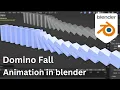 How to make a Domino fall Animation in blender blender Tutorial
