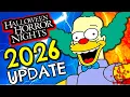Halloween Horror Nights 2026 MORE SIMPSONS LEAKS HHN 35