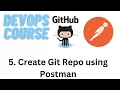 GitHub integration with Postman to Create a Repository