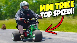 Predator Ghost 212cc Mini Trike Top Speed Test