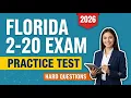Pass the 2026 Florida 2-20 Agent Exam 200 Questions Answers
