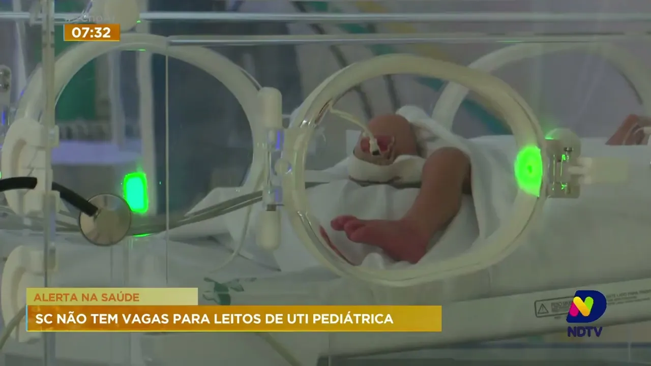 Leitos de UTI pediátrica estão todos ocupados