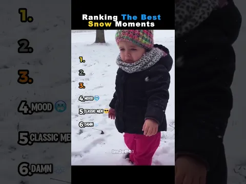 RANKING THE BEST SNOW MOMENTS 🧊#usa