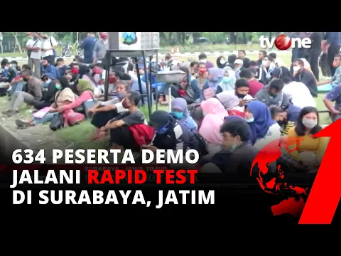 Pasca-Unjuk Rasa, Puluhan Demonstran di Jatim Dinyatakan Reaktif Corona | tvOne