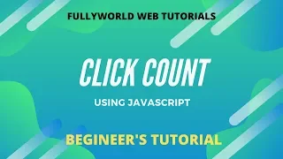 Click counts using javascript Begineer s Tutorial