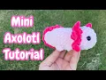 NO SEW Mini Axolotl Crochet Tutorial Step By Step FREE Amigurumi Pattern Quick Easy
