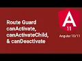 Route guard canActivate canActivateChild canDeactivate Part Angular in Hindi