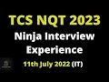 Todays TCS NQT Ninja Interview Experience Technical Questions Discussed Coding Ques Asked