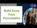 Build Array from Permutation Leetcode solutions - 1920