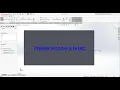 SOLIDWORKS TEXT AND EXTRUDED CUT