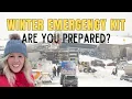 20 ITEMS You NEED in Your WINTER Vehicle Kit A Look Inside my Trunk
