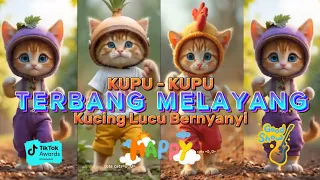 kupu kupu terbang melayang versi kucing imut meong meong baru