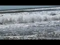 Waves Crash Close to Shore at Lori Wilson Park Cocoa Beach Florida