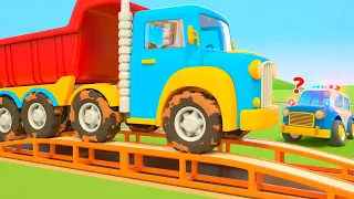 Coches en una carretera sucia.