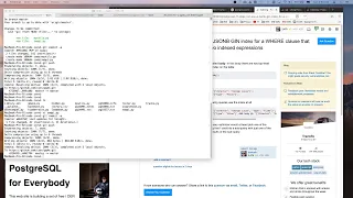 Working on Some PostgreSQL and JSON live stream