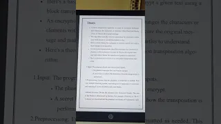 Program to encrypt a given text using block transposition algorithm