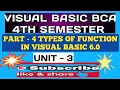 Part - 4 Types of function in visual basic 6 0