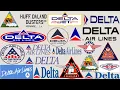 Evolution of Delta Air Lines Logo 1925 - 2007