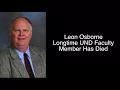 Longtime UND Faculty Member Leon Osborne Dies