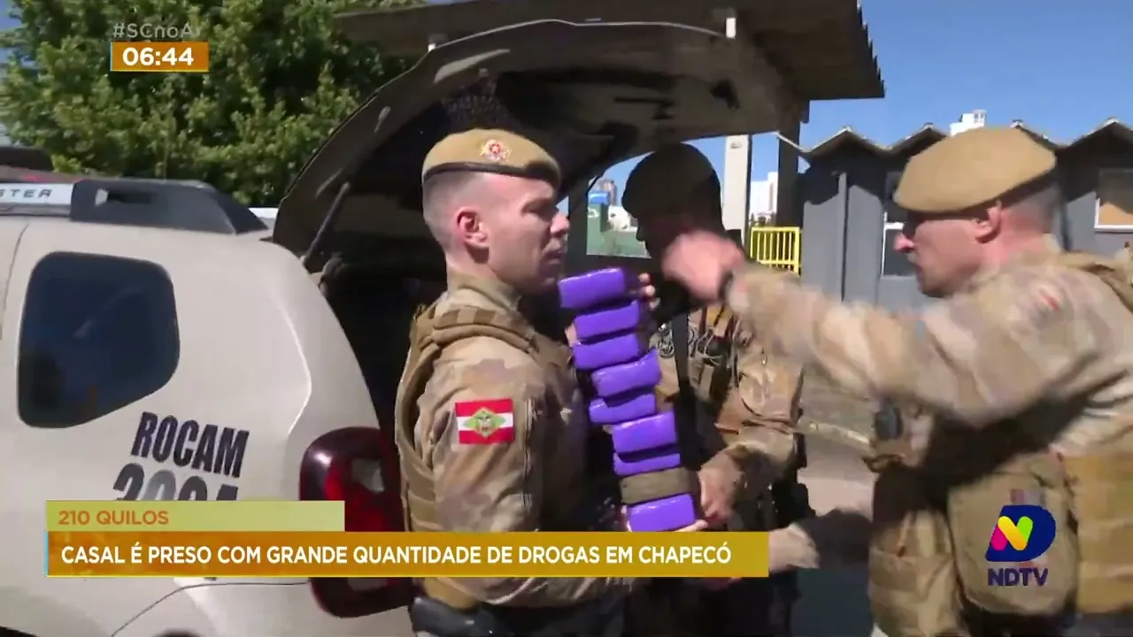 Mais de 200 quilos de drogas são apreendidos em Chapecó