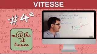 Effectuer Des Calculs De Vitesse Quatrième 