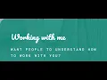 Working with me Unlocking Seamless Workplace Communication