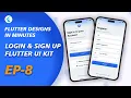 Flutter UI Tutorial Login and Signup Page Design Speed Code Flutter UI Login UI Ep - 8