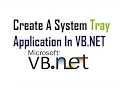 Create A System Tray Application In VB NET