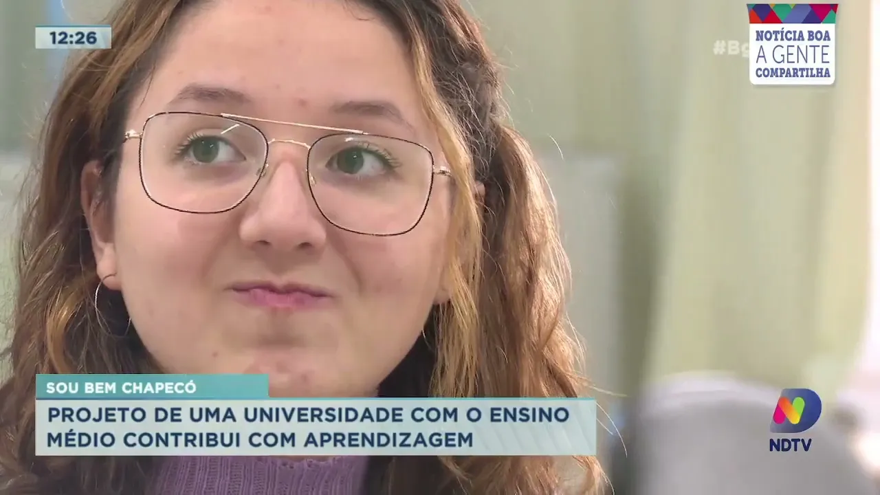 Sou Bem Chapecó: projeto de uma universidade com o ensino médio contribui com aprendizagem
