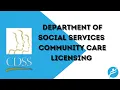 How to Navigate the Department of Social Services Website to Find Community Care Licensing