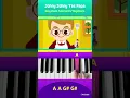 Download Lagu Easy Piano Song for Kids 🎹 | “Johny Johny Yes Papa” Tutorial #JunyTony #piano #shorts