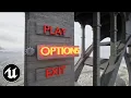 Create a 3D Main Menu With Camera Transitions In Unreal