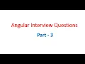 angular interview questions and answers - Part 3