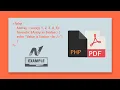 How To inline php working in DOMPDF dompdf tutorial in php