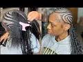 NEW TRENDING LATTO BRAIDS FREESTYLE STRAIGHT BACKS TUTORIAL