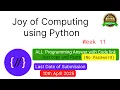 NPTEL The Joy of Computing using python week 11 all 3 programming assignment answer with code link