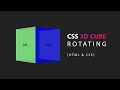 3D Rotating Cube Animation With HTML CSS CSS 3D Animation Tutorial