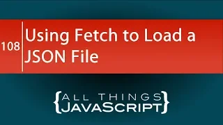 JavaScript Tip Using fetch to Load a JSON File