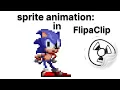 how to make sonic sprite animation tutorial