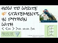 Python if statements and relational operators Problem Solving Ch 3 Lecture 1