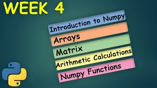 Week 4 Introduction to PYTHON for Beginners Learn Data Science MiTutorials