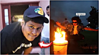 I BURNED MY BROTHERS 500 YEEZY S IN FRONT OF MY FAMILY