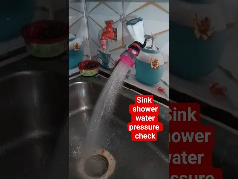 Sink shower water pressure check